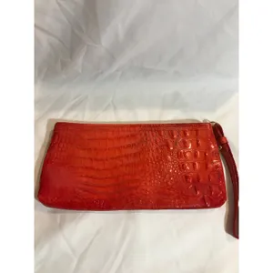 Brahmin Red/Orange Large Clutch/Wristlet with Detachable Strap Wristlet thumbnail 2