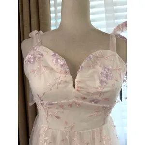 Lulus Distinctly Sweet White Floral Embroidered Tie-Strap Midi Dress thumbnail 5