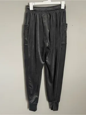 OFFLINE X AERIE | Charcoal Gray Velour Jogger Pants Sz XS thumbnail 6
