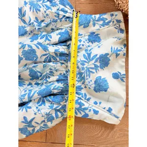 ML Monique Lhuillier Strapless‎ Floral Jacquard Mini Dress Womens Blue Size 12 thumbnail 6