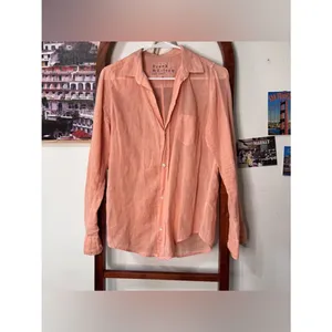 Frank & Eileen Eileen Button Down Shirt Peach thumbnail 2