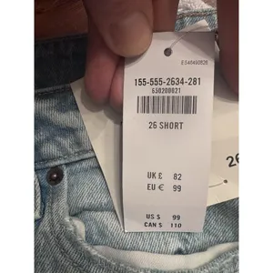 Abercrombie Jeans The Dad High Rise Curve Love, Ripped Wash 26/2S Distressed thumbnail 11