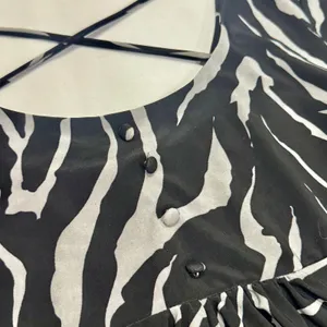 Vintage Y2K No Boundaries Zebra Print Cross Back Tunic Top / Mini Dress thumbnail 2