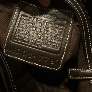 Coach Classic Hamptons Dark Brown Leather LG Business Travel Shoulder Bag 7790‎ thumbnail 9