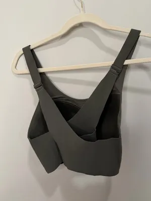 Gymshark Cross Back Sports Bra Olive Green High Support Size Large thumbnail 4