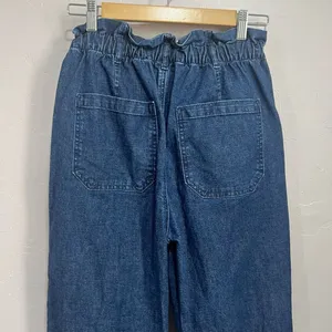 Gap Jeans Womens 6T Blue Denim Paperbag Regular Fit Elastic Waist Pull On thumbnail 5