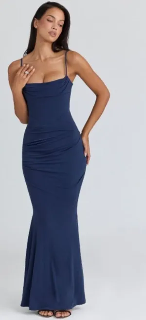 House‎ of CB 'Milena' Navy Corset Maxi Dress size XL NWOT thumbnail 1