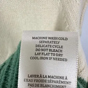 BLANKNYC Women's Size Medium Cream Green‎ Colorblock Cable Knit Sweater NWOT thumbnail 4