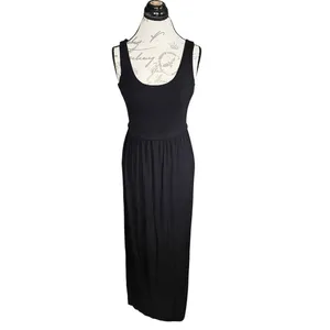 J.Crew Maxi Dress Black Small Sleeveless Tank thumbnail 2