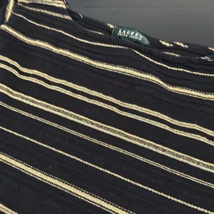 Lauren Ralph Lauren Striped Black and Gold‎ Top thumbnail 2