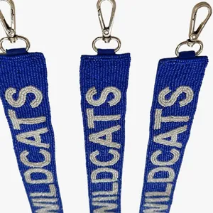 University of Kentucky GO WILDCATS Blue Beaded Purse‎ Strap Game Day Gifts NWT thumbnail 5