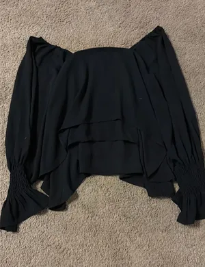 L.N.V Blouse Black Size M thumbnail 1