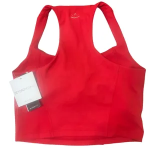 Beyond Yoga Tank Top Women Small Red NEW Racerback Cropped thumbnail 6