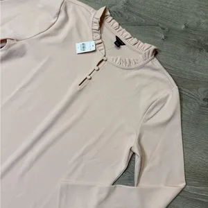 •ANN TAYLOR• ROSE PINK BLOUSE thumbnail 4