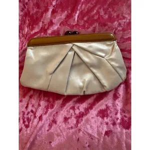Simply Vera Wang Clutch Tan Gold Embellished Purse Formal Going Out thumbnail 3