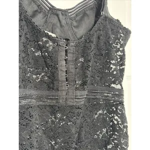 Honey Punch Lace Bustier Bodysuit Womens Size M Black Lingerie Hook‎ Eye Mesh thumbnail 5