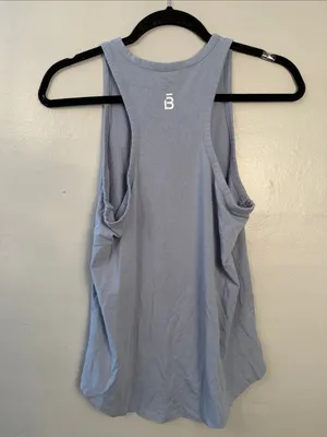 Beyond Yoga Barre 3 Light Blue A-Line Tank Top light blue size small thumbnail 3