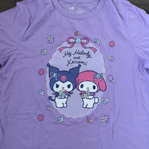 Sanrio My Melody and Kuromi Short Sleeve Graphic T-Shirt Size XL - Purple‎ - NWT thumbnail 6