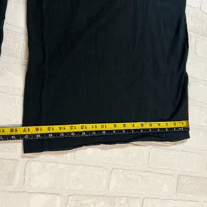 Natural Life Wide Leg Jumpsuit Overalls Womens Large Black Gauze Cotton Pocket L thumbnail 15