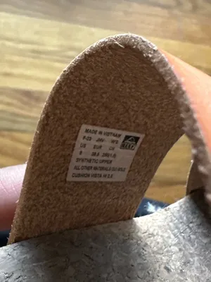 Reef Cushion Vista Hi Platform Slide Sandals Tan Vegan Leather Women’s 8 thumbnail 7