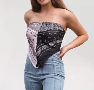 NWT Two Tone Paisley Scarf / Scarf Top thumbnail 2