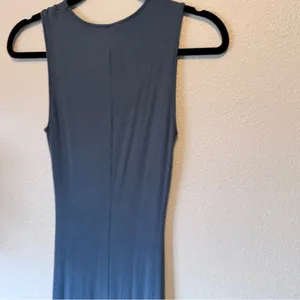 Quince Tencel Carbon Grey Jersey Maxi Dress Womens M NWOT Casual Basic Closet thumbnail 6