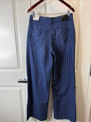 Free People We The Free Nia Striped Boyfriend Jeans 29” Waist NWT thumbnail 7