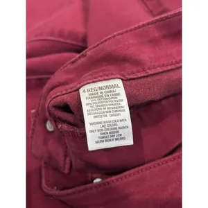 Aeropostale Womens Burgundy Skinny Jeans Maroon Stretch Denim Pants Size 4/27R thumbnail 6
