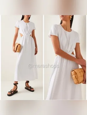 Loulou Studio Seram Open-back Cotton Maxi Dress thumbnail 2