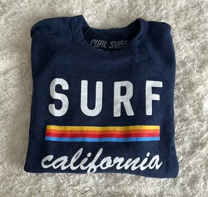 Curl Surf Crewneck Blue thumbnail 1