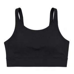 Nike Medium Sports Bra Yoga Dri-FIT Alate Curve Black DR7795-010 Workout Top thumbnail 2
