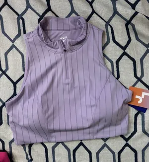 NWT JoyLab Women's High Neck Long Line lavender Bra - Size XL thumbnail 1