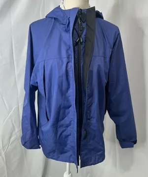 LL Bean navy blue wind breaker jacket thumbnail 5