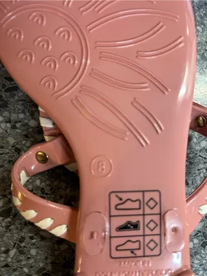 Jack Rogers Coral Pink Leather Thong Sandals with Whipstitch Medallion thumbnail 4