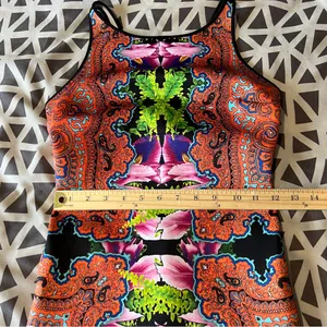 Revolve Clover Canyon Orchid Trip Neoprene Dress Sleeveless Mini Paisley‎ thumbnail 10