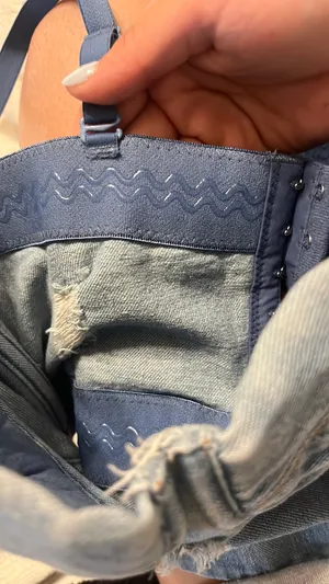 Denim going out top Blue Size XS thumbnail 4