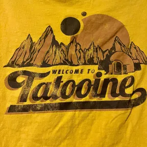 Star Wars Classic Welcome To Tatooine Landscape Classic Crew Neck T-Shirt thumbnail 3