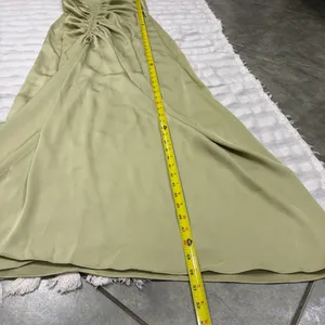 SABO Alyssia Strapless Maxi Dress Sage Green Hue Sz M Wedding Event Bridal Party thumbnail 12