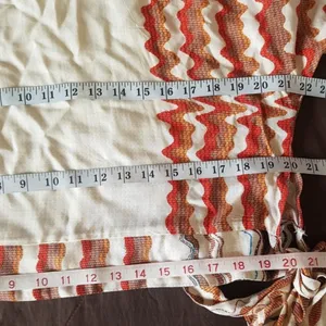 Unique spectrum Blouse Kimono Sleeve Side Tie Boho Southwestern Tribal Sz Large thumbnail 12