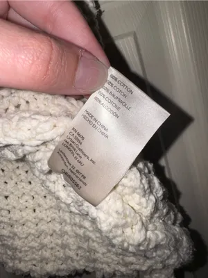 Free People Ivory Cable Knit Cropped Crew Sweater thumbnail 4
