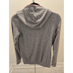 ​Ivivva Lululemon Girls 14 Reversible Full Zip Hoodie Gray Hot Pink Thumbholes thumbnail 4