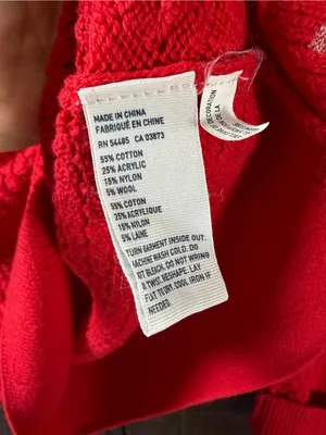 American Eagle Red Open Knit Sweater XS thumbnail 7