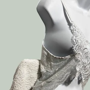 Y2K Fairy Butterfly Lace Cami Crop Top Sheer White Applique Romantic Coquette thumbnail 4