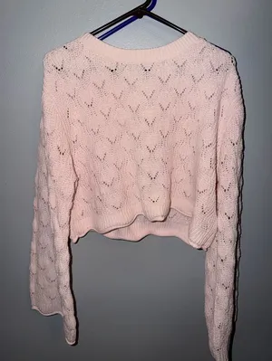 Francesca's Cropped boho sweater thumbnail 1