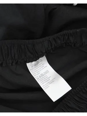 Anybody Womens Piped Satin Pajama Pants A353765 Black / White XL thumbnail 4