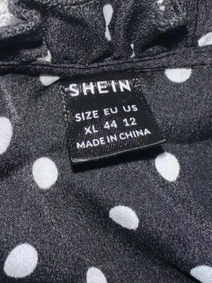 SheIn Maternity Black & White Polka Dot Long-Sleeve Ruffle Blouse thumbnail 5