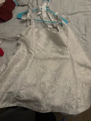 Valeria White Satin Mini Dress thumbnail 5