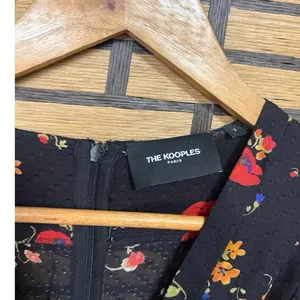 The Kooples Black Floral Dress Size 2‎ thumbnail 6
