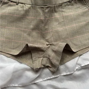 Free Haven Plaid Micro Shorts Tan Size L thumbnail 5
