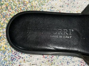 Don Uorri Size 40 Black Leather Sandals thumbnail 4